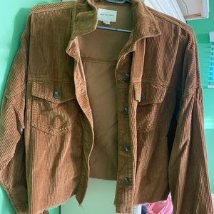 American eagle brown corduroy jacket